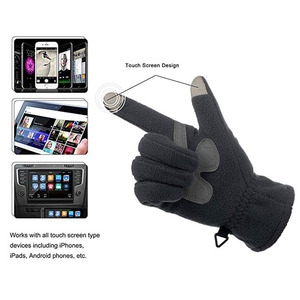 <span class=keywords><strong>Gants</strong></span> d'hiver en molleton chaud, pour hommes et femmes, avec écran tactile, grande taille - Product Image 3