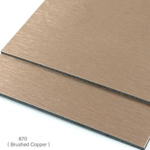 <span class=keywords><strong>Brushed</strong></span> Nhôm Composite Panel Vàng Bạc trang trí nội thất Signage <span class=keywords><strong>ACM</strong></span> bảng điều chỉnh - Product Image 5