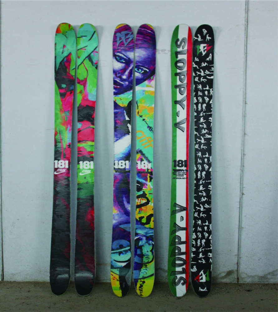 Комплект лыж freeride TALOS для горнолыжного спорта на заказ + переплет для лыж