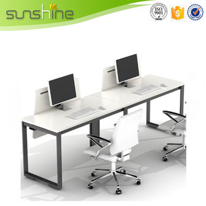 Séparation croisée moderne <span class=keywords><strong>de</strong></span> Tableau <span class=keywords><strong>de</strong></span> bureau incurvé blanc pour l'entrepôt d'hôpital d'école <span class=keywords><strong>de</strong></span> bureau - Product Image 3