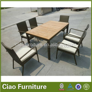 Mesa <span class=keywords><strong>de</strong></span> madera <span class=keywords><strong>de</strong></span> <span class=keywords><strong>teca</strong></span> silla <span class=keywords><strong>de</strong></span> jardín <span class=keywords><strong>de</strong></span> ratán mesa <span class=keywords><strong>de</strong></span> comedor y silla - Product Image 1