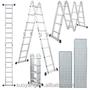 Escalera Plegable de Aluminio <span class=keywords><strong>Lidl</strong></span>, Escalera Multiusos - Product Image 1