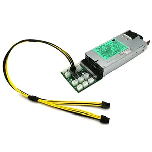 Angitu 16awg Gpu 6Pin PCIE Male Ke 2x8Pin(6 + 2) Male Pci-E Kabel Power Splitter