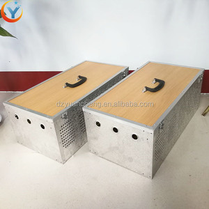 Gabbia per allevamento di piccioni a 5 fori/mangiatoia per gabbia per piccioni da corsa scatola di trasporto in acciaio inossidabile - Product Image 3