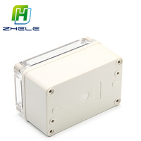 Vente chaude approbation CE 130*80*70mm ABS boîtier en plastique étanche AG-0813 avec couvercle en PC