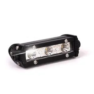 Mini tek sıra led 12 volt CTD-XDP-001-F 9W araba çalışma far çubuğu 3d şerit lamba ampul otomobil parçaları