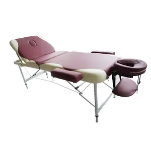 Mejor mesa plegable portátil mesa de masaje de aluminio portátil calentada