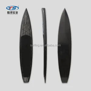 Placa sup remo de carbono corrida paddleboard standup com superfície de fibra de carbono