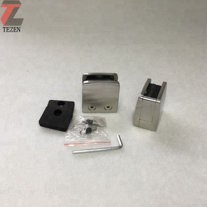 Rectangle <strong>Floating</strong> Glass Shelf with Glass Clamp - Product Image 2