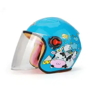 Safety riding bike children helmets cartoon design helmet for kids free size