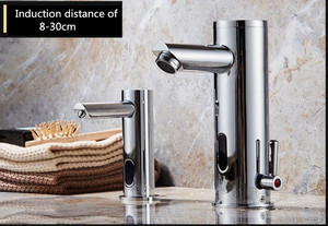 <span class=keywords><strong>Grifo</strong></span> de lavabo automático moderno con <span class=keywords><strong>sensor</strong></span> sin contacto, monomando, con válvula de cerámica, montaje en cubierta - Product Image 3