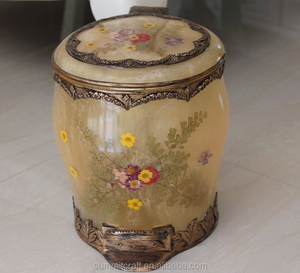 Imitation calcin de fleurs à l'intérieur résine mini - <span class=keywords><strong>bureau</strong></span> <span class=keywords><strong>poubelle</strong></span> - Product Image 2