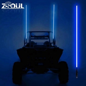 แส้ไฟ LED สี RGB สว่างพิเศษสำหรับรถ JEEP RZR ATV UTV และรถบรรทุก - Product Image 2