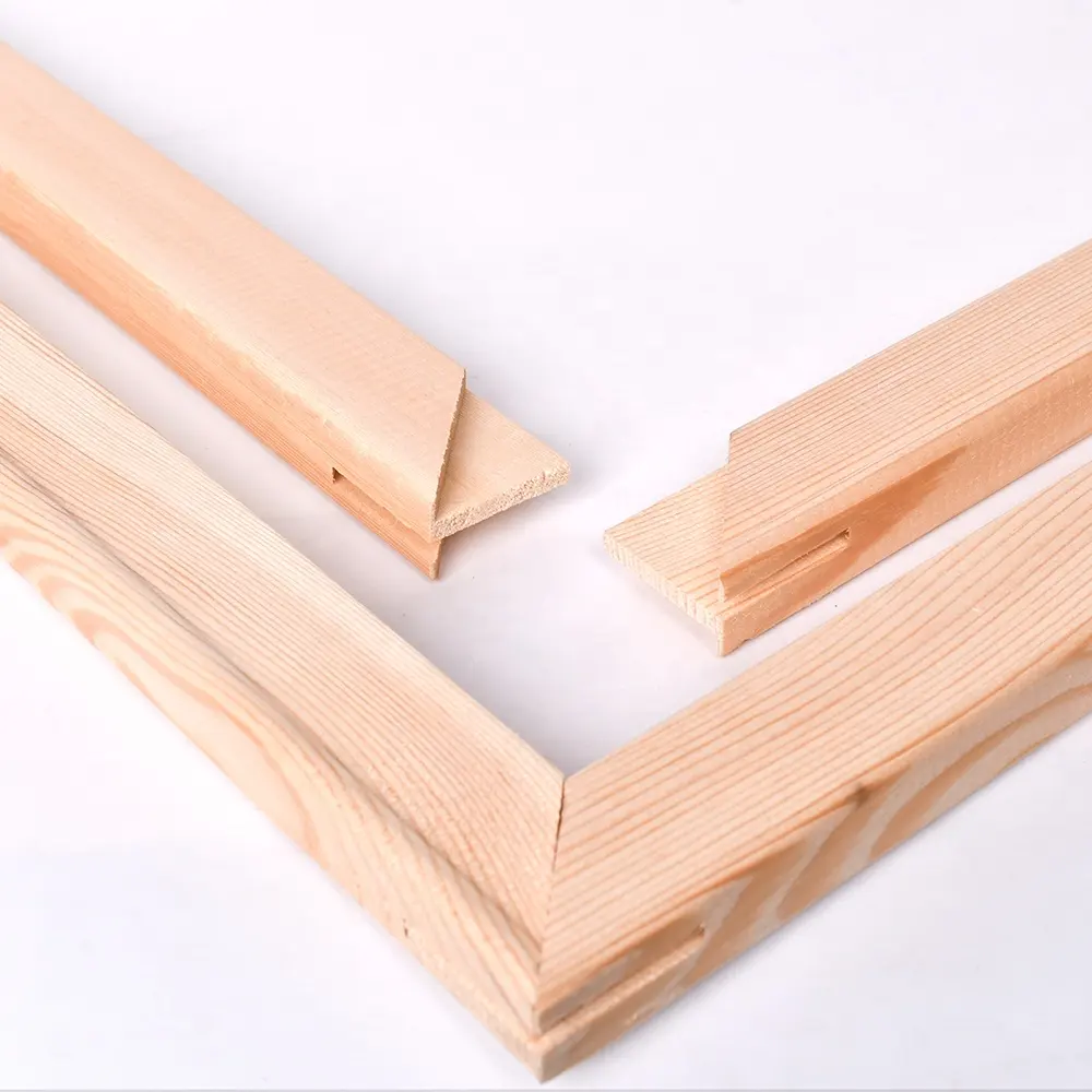 Customized Stretcher Bars Solid Pine Wood Bulk Wooden Diy Frames for Canvas Printings