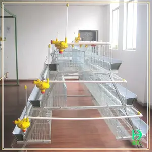 La avicultura de diseño de múltiples nivel galvanizado grandes jaulas de pájaros gallinero para capas
