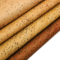 Tissu en liège PU à grain de bois recyclé et végétalien, similicuir écologique pour sacs à main, boîtes cadeaux et accessoires d'artisanat GRS