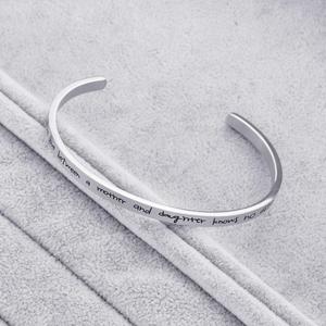 4mm polsino semplice inciso CZ <span class=keywords><strong>bracciale</strong></span> amicizia braccialetto in acciaio inox <span class=keywords><strong>donna</strong></span> - Product Image 4