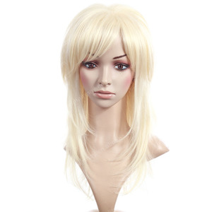 Traje de fiesta Luz De Oro pelo rubio largo belleza niñas peluca - Product Image 1