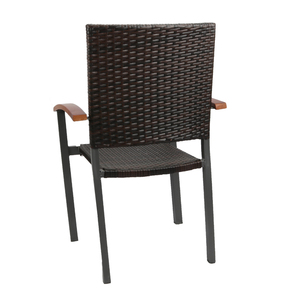 Ucuz mobilya istiflenebilir alüminyum rattan sandalye bahç<span class=keywords><strong>ede</strong></span> açık - Product Image 2