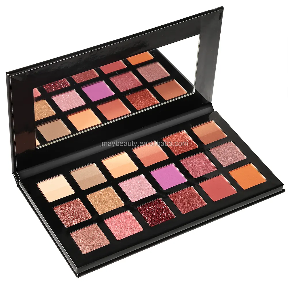 Palette de fard à paupières étanche, usine, OEM, Palette de maquillage, scintillante, privée, 18 couleurs