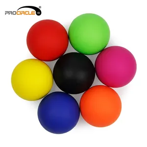 Procurcle Set Bola Pijat Silikon 3 Lacrosse, Set Bola Pijat Kebugaran