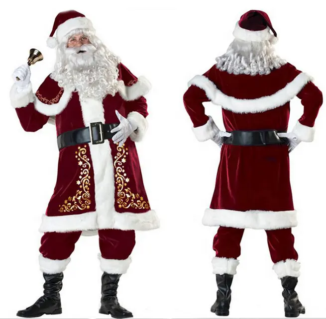 High Class Unique Christmas eif Santa man costumes