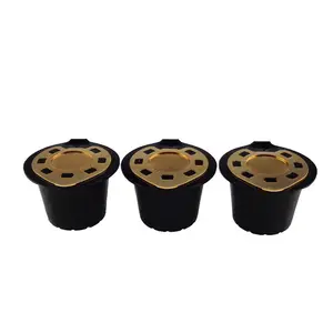 Online Hot Sale Compatible Herbruikbare Koffie Capsule 3Pack Stalen Deksel Koffiecapsules Voor Nespresso Koffiezetter