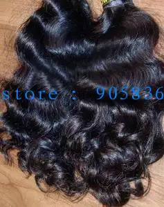 Cuticle aligned Raw indian curly human hair bundles natural unprocessed supre curly hair weft