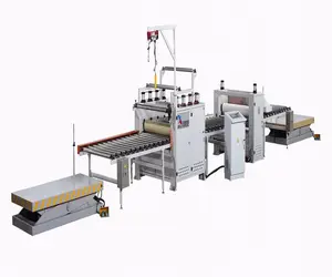 Machine de presse de ligne plastifieuse, pour le travail du bois, plastique MDF, PVC,