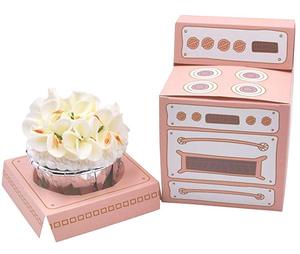Boîtes individuelles en papier pour cupcakes, recyclables, écologiques, qualité alimentaire, finition brillante/mate, avec revêtement UV - Product Image 1