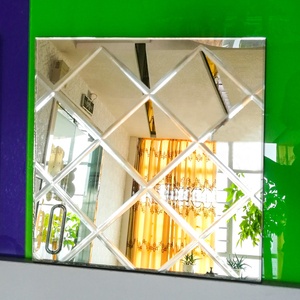 Sin Marco en forma de U ranurado V acanalado grabar espejo biselado arte espejo decorativo - Product Image 2