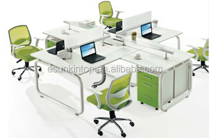 2015 nuevo diseño moderno de muebles de oficina 2 Persona de escritorio de oficina - Product Image 5