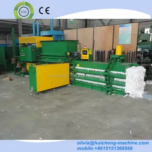 New double horizontal conveyor cylinder hydraulic baler scrap paper waste paper baling press