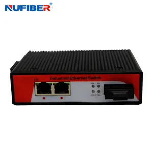 1 puerto 100 Mbps SC de fibra + 2 port 10/100 Mbps Industrial Switch