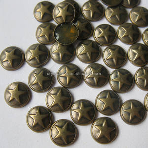 Fabbrica all'ingrosso <span class=keywords><strong>ferro</strong></span> su rame <span class=keywords><strong>borchie</strong></span>, Hot Fix ottone perno per Jeans - Product Image 3