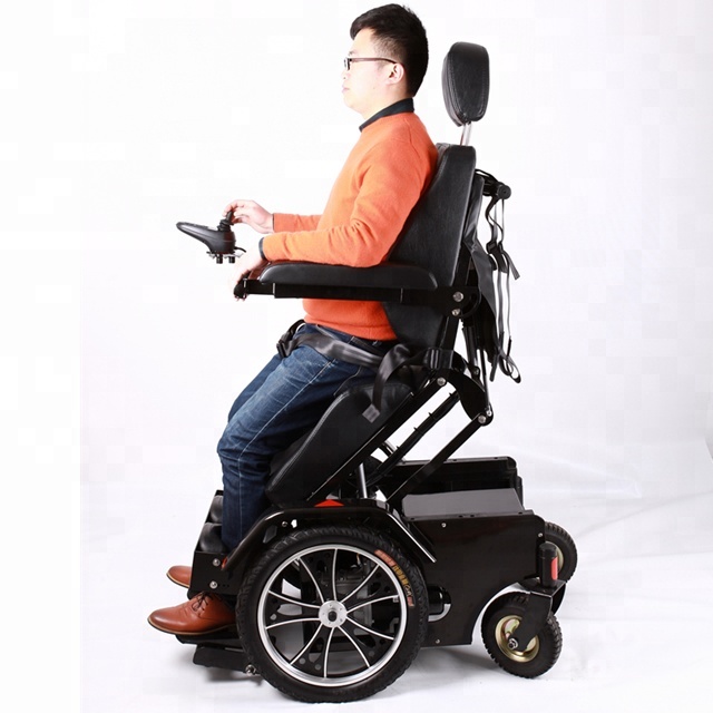 Luxury comfortable assist walking standing electric wheelchair for rehabilitation training people