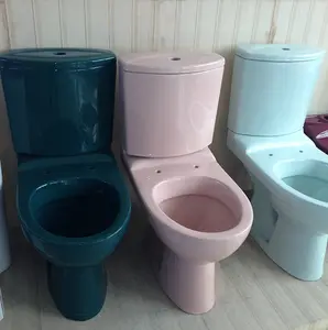 Mangkuk Toilet Dua Potong Merah Penjualan Laris Populer