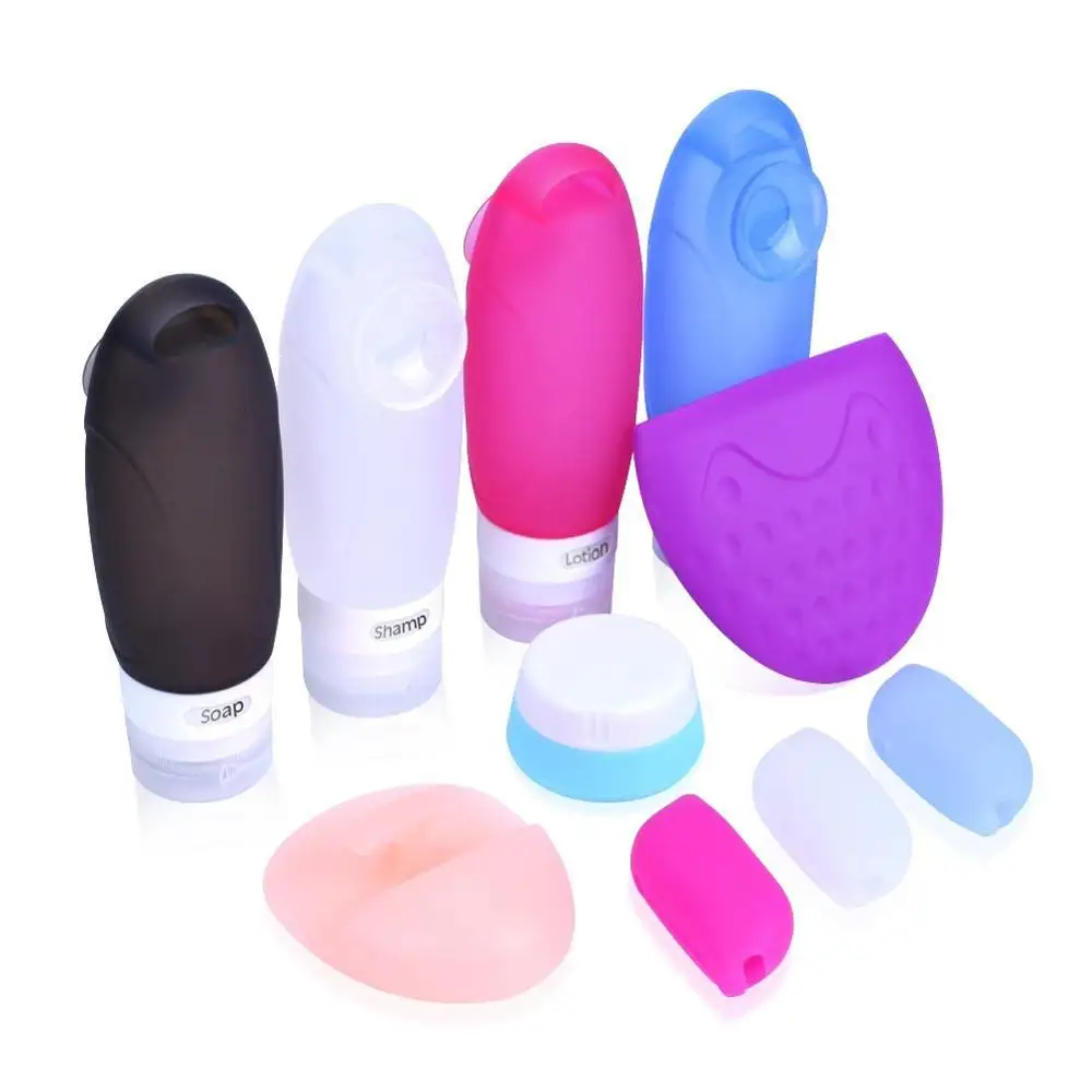 Sáng Tạo Mặt Hàng Khuyến Mại Thông Minh Văn Minh Có Thể Ép Silicone Travel Bộ Chai