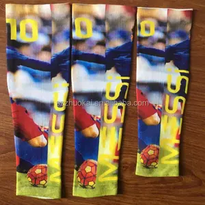 OEM service High quality printed compression leg calf sleeve sport brace socks