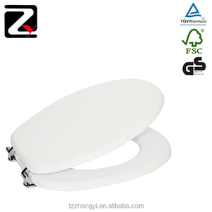 MDF blanc siège de toilette à fermeture douce - Product Image 1