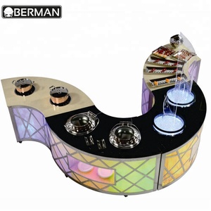 Restaurante muebles Dubai LED de mármol altar árabe banquete cafetería buffet estación/mesa para catering - Product Image 2