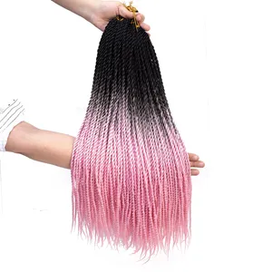 Ombre trança cabelo 24 polegadas trança cabelo senegalês torção cabelo