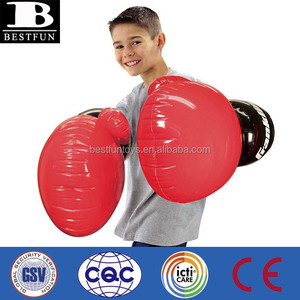 Guantes de boxeo inflables de PVC personalizados promocionales Guantes de boxeo de vinilo baratos Guantes de boxeo divertidos de plástico - Product Image 3