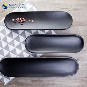 Thick Dishware Round Square Rectangle Shape Matt <strong>Black</strong> <strong>Dinner</strong> <strong>Set</strong> - Product Image 4