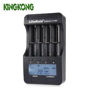 Lii-500 Lithium Batterij Vier Slot Multifunctionele Oplader Met Een/Lcd Liquid Crystal Display + 12V2A Adapter Lii500 5V1A