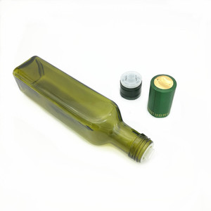 Bouteille vide d'<span class=keywords><strong>huile</strong></span> d'olive en verre carré vert foncé de 250ml 500ml 750ml Bouteille de <span class=keywords><strong>vinaigre</strong></span> de sauce soja - Product Image 3