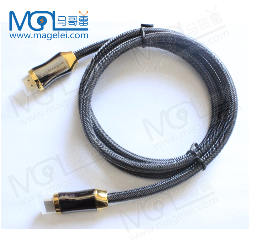 Hot style 4 k version hdmi câble 4 k alliage de zinc shell avec tressé hdmi hd câble en stock