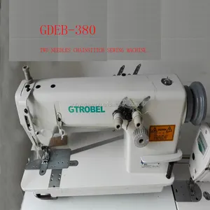 Nuevo GDB-380 dos agujas cadena puntada máquina de coser