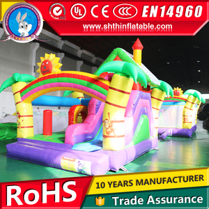 Casa Inflable Antideslizante con Tobogán, Combo de Juegos Inflables Resistentes para Niños, Parque de Aventuras, Uso Comercial - Product Image 6