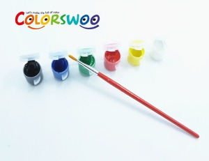 Hot Sale Non Toxic Cheap Price Water Based Non Washable Water Proof 3ml 6 Color Joined Kids Craft Smart Acrylic <strong>Canvas</strong> <strong>Paints</strong> - Product Image 4
